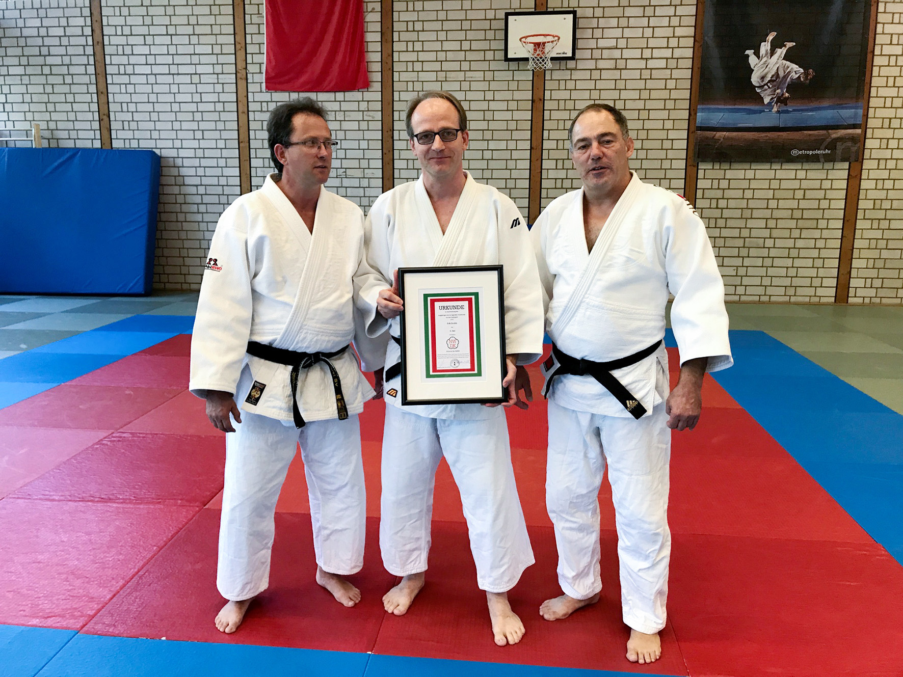 psv Judo 20170829 Erik Gruhn Verleihung Dan